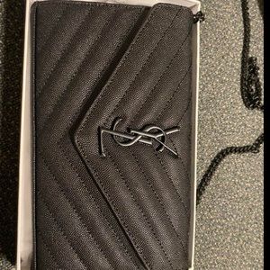Laurent Black Crossbody chain bag